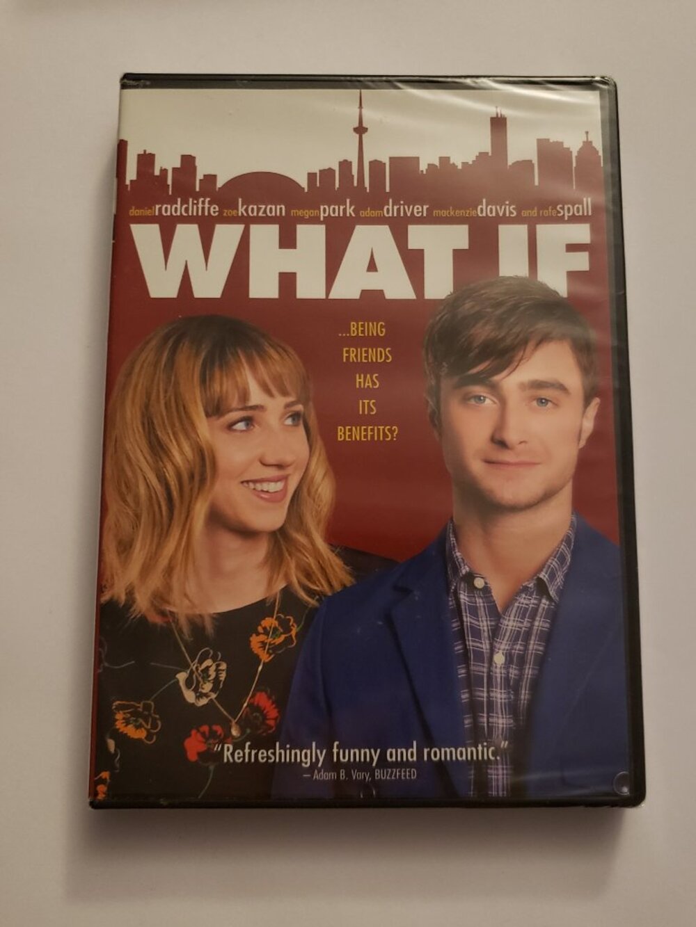 New What If DVD Zoe Kazan Daniel Radcliffe Adam Driver MacKenzie Davis Movie